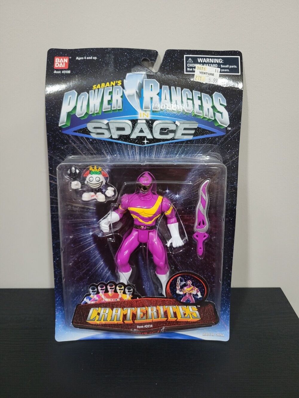 1997 BANDAI POWER RANGERS IN SPACE CRATERITES Action Figure Vintage RARE NEW